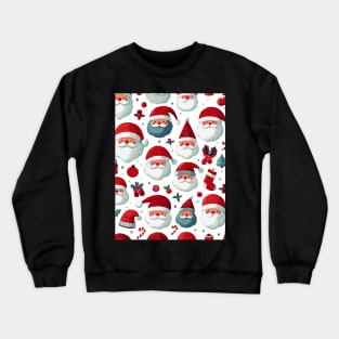 Santa Claus Pattern Crewneck Sweatshirt